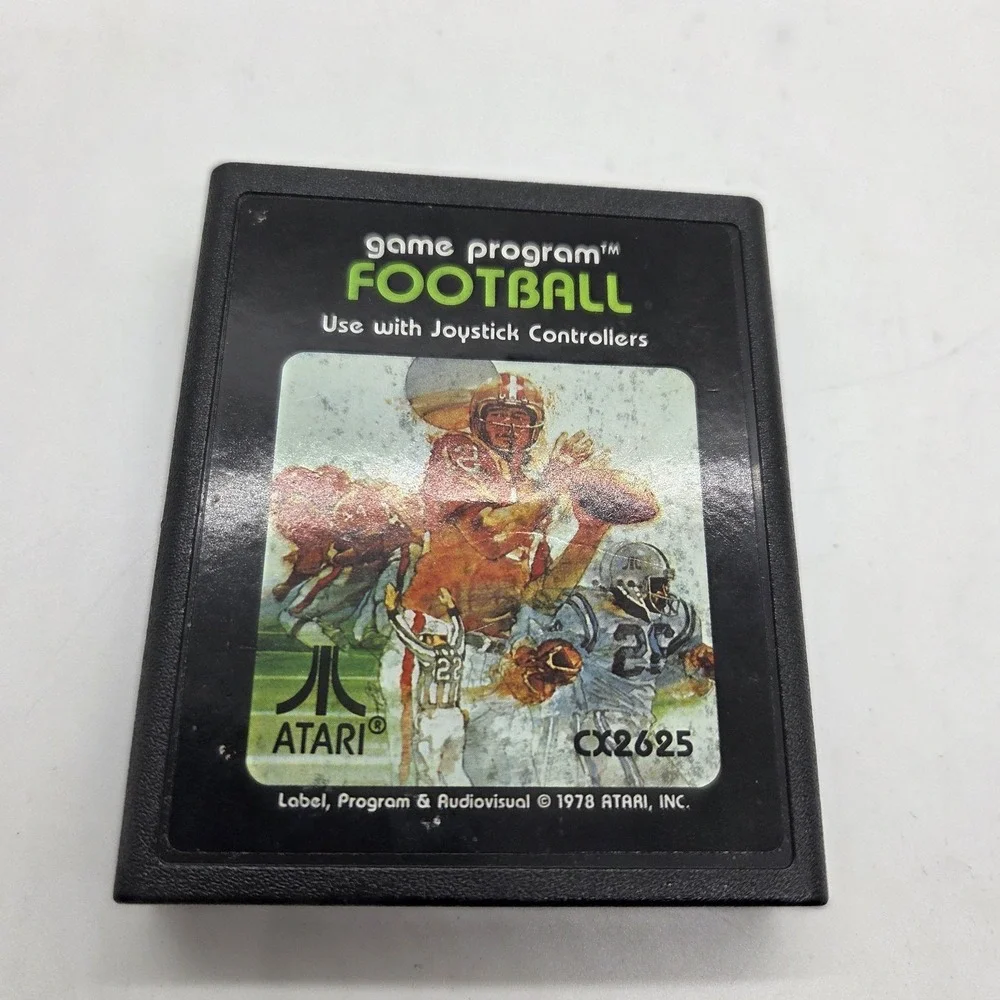 Atari 2600 Football Video Game Cartridge‎ CX2625 Vintage 1978 Retro Tested